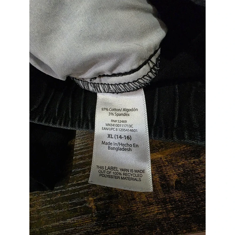 Old Navy Shirt Wonder Nation Pants Boys XL 14-16 Outfit Set Black Gray Stripe